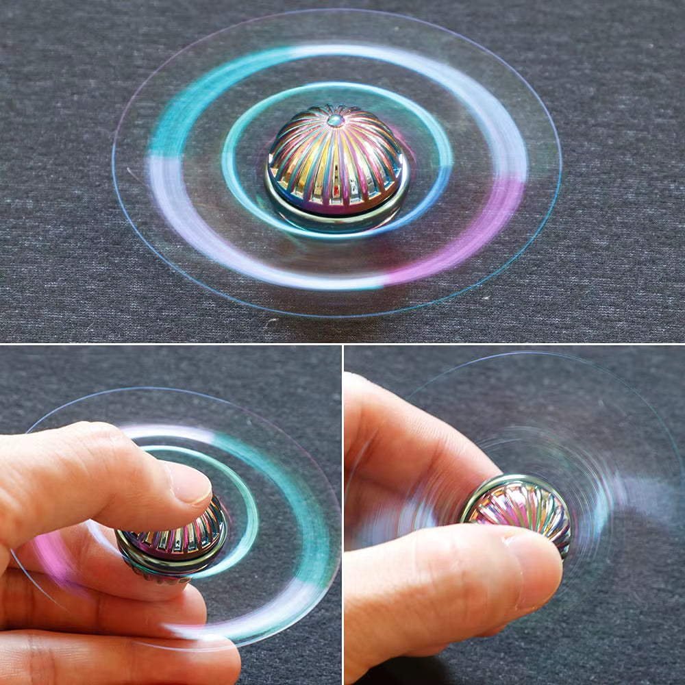 Fingertip Fidget Spinner Toys Anti-Stress Hand Spinner Angel Wings Gold Gyroscope Toy Finger Rotation Metal Toys for Kids Adults